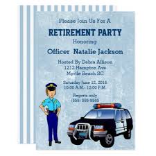 5 out of 5 stars. Female Police Officer Retirement Party Invitation Zazzle Com Retirement Party Invitations Retirement Parties Female Police Officers