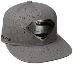 Superman Men S Metal Badge Flat Brim Hat Grey One Size Superman Dc Comics Trevco Http Www Amazon Com Dp B00krao37y Ref Cm Sw Flat Brim Hat Brim Hat Hats
