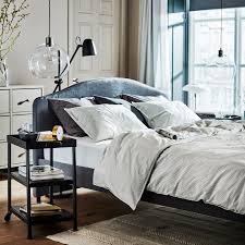 The ringhult series in light grey has clean, straight lines and a glossy surface, which is durable and easy to keep clean. Hauga Upholstered Bed Frame Vissle Gray Queen Ikea Upholstered Beds Bed Frame Upholstered Bed Frame