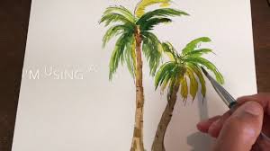 how to paint simple palm trees in watercolor palm tree drawing palm trees painting tree drawing simple