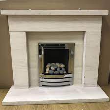 Since limestone is very porous, you will want to use a gentle soap and soft, microfiber cloths to clean your limestone. F4l Wentworth 52 Limestone Fireplace Suite