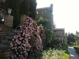Rose Garden At Castello Di Monterone In Perugia In A Fairytale Perugia Landscape Umbria