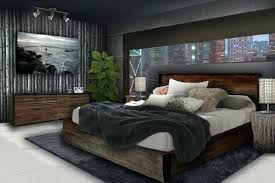 Young Man Bedroom Furniture Bedroom Ideas For Young Adults Men Round Hanging Lamp Beside Round Ottoman Dar Bedroom Design Diy Bedroom Sets Bedroom Decor Design
