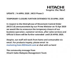 Since the announcement by the prime minister of malaysia, tan sri muhyiddin yassin on 16.3.2020 on the implementation of the movement control order nationwide, many regulations have been. Hitachi Announcement Loopme Malaysia