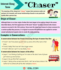 What Is Chaser And When Should You Use It With Useful Examples 7 E S L Other Ways To Say English Lessons Advanced English Vocabulary