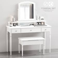 Dimension for dressing table width: Ikea Tyssedal Dressing Table With Mirror And Storage Stool 3d Model Download 3d Model Ikea Tyssedal Dressing Table With Mirror And Storage Stool 22531 3dbaza Com
