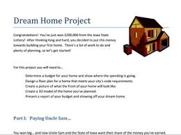 Build My Dream Home Math Project Middle School Math Projects Middle School Math Projects Middle School