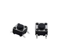 Tactile Switch 4 pin SPST Round Button 6.0x6.0x7.5mm - TS6675TP