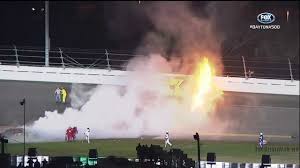 We've never seen anything like it and the only way we can relay the complete and utter awesomeness of it to you is through the video below. Daytona 500 Juan Pablo Montoya Jet Dryer Crash Youtube