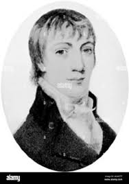 Robert Bloomfield (1766-1823), an English poet . Henry Bone (1755-1834)  1067 Robert Bloomfield Stock Photo