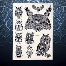 Maybe you would like to learn more about one of these? Hot Sale Wise Owl Temporary Tattoo Stickers Black Henna Tattoo Owls Head Pby059 Fake Waterproof Flash Tatoo Large Body Arm Legs Stickers Sun Stickers Kitchenstickers For Kids Bedroom Aliexpress