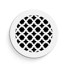 Steel, brass, cast iron, and cast aluminum decorative air vent covers to complete your home. Saba Air Vent Cover Grille Acrylic Plexiglass 8 Round Duct Opening 10 Round Overall White Finish Decorative Register Covers For Walls And Ceilings Not For Floor Use Venetian 1pcs Buy Online