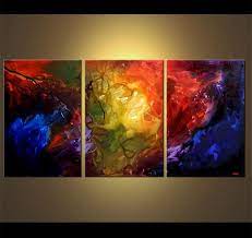 Check spelling or type a new query. Dune Painting Abstract Painting Red Blue Yellow Large Triptych 4046 Original Abstract Art Painting Abstract Mondrian Art