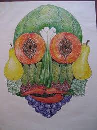 Marthann S Musings Guiseppe Arcimboldo Fruit And Vegetable Artist Guiseppe Arcimboldo Creatief Kunstenaar