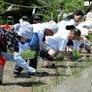 新嘗祭に献上する米の田植え式 鳥取市で11年ぶりに