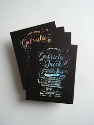 Amazing Wedding Invitations Hologram Foil N Black Paper Looks Awesome Amazing Wedding Invitations Wedding Invitations Examples Fancy Wedding Invitations