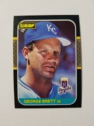 GEORGE BRETT 1987 LEAF BASEBALL CARD #96 KANSAS CITY ROYALS