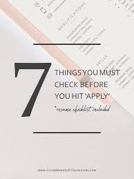 Resume Checklist Things You Must Check On Your Cv Before You Apply For Next Job Best Resume Tool Resume Skills Job Application Resume