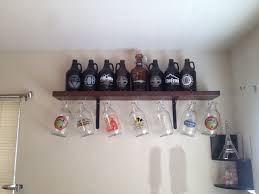 Craft tasting room and growler shop 1320 s church st #100 charlotte, nc 28203 Built A 20 Beer Growler Shelf Growlers Display Beer Crafts Basement Inspiration