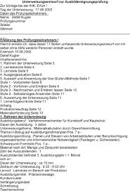 Welches dem prüfungsausschuss unmittelbar vor beginn der praktischen prüfung in dreifacher ausfertigung übergeben wird. Unterweisungsentwurf Zur Ausbildereignungsprufung Erklarung Des Prufungsteilnehmers 1 Rahmen Der Unterweisung Pdf Free Download