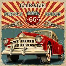 15% off custom signs, posters or decals when you spend $75 or more for a limited time! Vintage Garage Retro Poster Royalty Free Cliparts Vectors And Stock Illustration Image 49142886