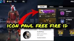 Watch icon paul play free fire game and chat with other fans. Icon Paul Free Fire Id Icon Paul Id In Free Fire Youtube