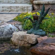 For example, the aquascape kit for creating a backyard waterfall costs around 900 dollars, while the feeke floating. Aquascape Frog On Reed Spitter Fountain Spitters The Pond Guy