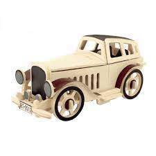 3d Wooden Vintage Car Puzzle Diy Handmade Toys Wooden Puzzles Wooden
