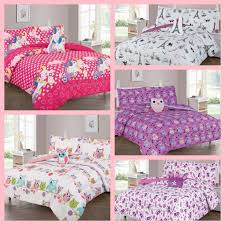 Girls Bedding Twin Bed In A Bag 2 Sheet Sets Reversible Comforter 8 Pc Pink Teal For Sale Online Ebay
