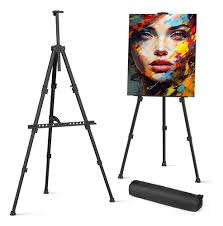 Caballete Pintura Caballete De Estilo Frances Madera Aluminio Plegable  Soporte Caballete Mesa
