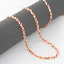 Sold by kooljewelry and ships from amazon fulfillment. 14k Rose Gold Womens 1 5mm Thin Diamond Cut Rope Chain Pendant Necklace 14 26 Ebay