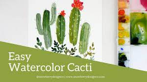 I'm pretty sure cactus is the only way. How To Paint Watercolor Cactus Easy Watercolor Tutorial Youtube