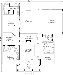 Courtyard House Plans Floor
