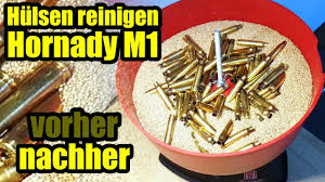 Du kannst auch auch zitronensaft oder eine halbe zitrone auf das objekt. Hulsen Reinigen Hornady Tumbler M 1 Vorher Nachher Youtube