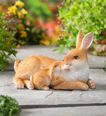 Maybe you would like to learn more about one of these? Mother And Baby Rabbit Garden Statue Plowhearth