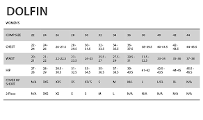 dolfin sizing chart amerasport