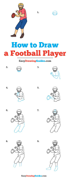 How To Draw A Football Player Really Easy Drawing Tutorial Drawing Tutorial Easy Easy Drawings Drawing For Kids