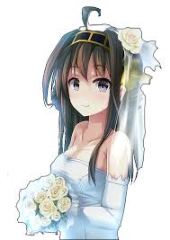 Who is kurumi and why is she difficult to read? Kongou Wedding Dress Render By Mali N On Deviantart