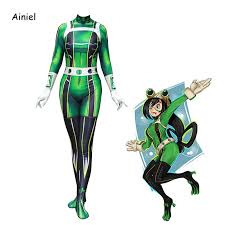 What anime is similar to my hero academia? My Hero Academia Froppy Tsuyu Asui Cosplay Costume Spandex Zentai Suit Women Girls Bodysuits Halloween Kids And Adults Shopee Malaysia