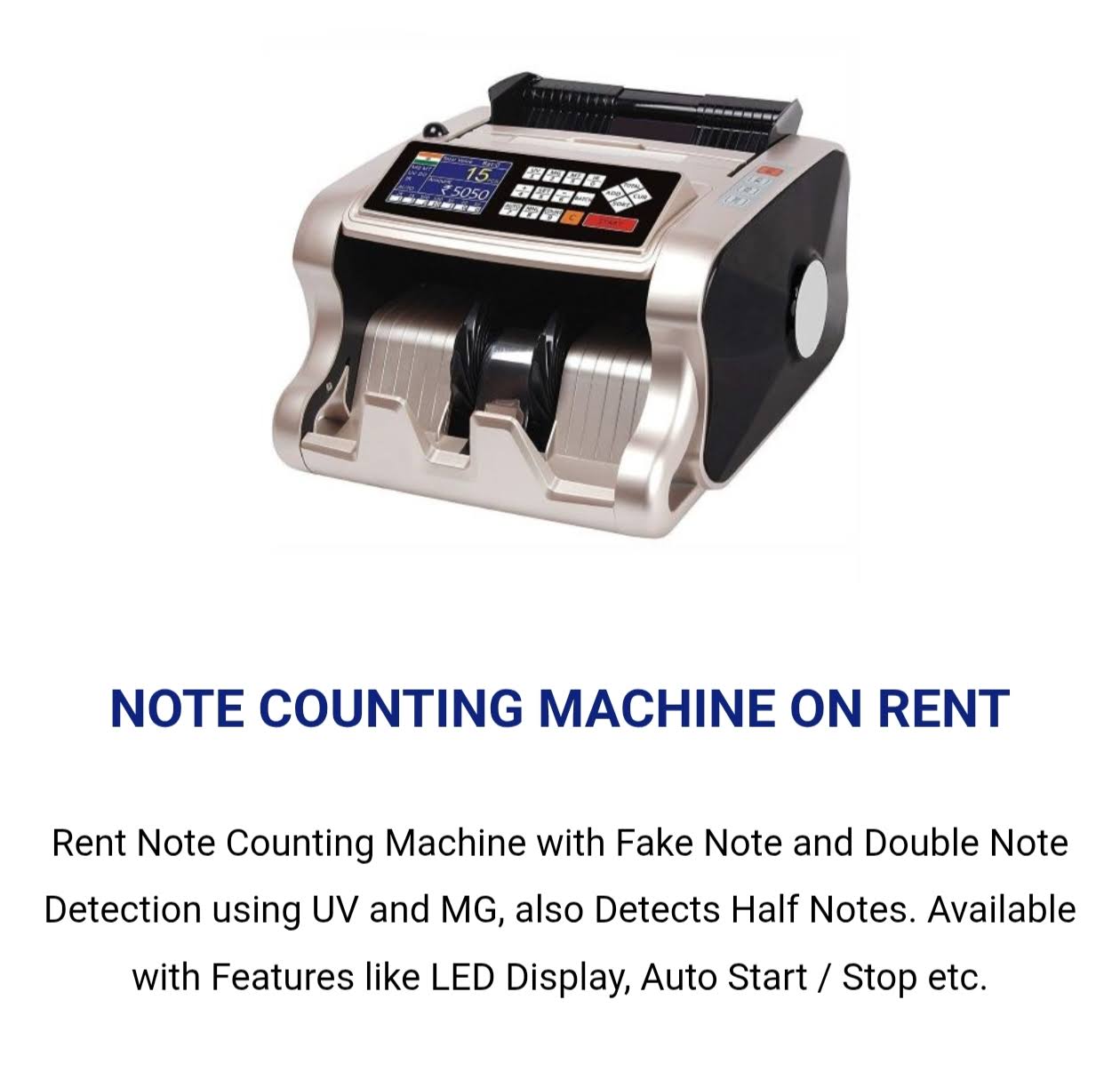 Note counting machine on rent in Delhi noida gurugram.ncr product image