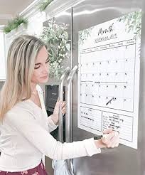 Dry Erase Board Calendar Magnetic Monthly Calendar Planner For Fridge 16 X 20 Large In 2020 Dry Erase Board Calendar Calendar Monthly Planner Magnetic Calendar Fridge