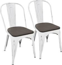 Aldersyde White Dining Chair Set Of 2 Dining Chairs Metal Dining Chairs White Dining Chairs