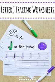 letter j tracing worksheets mary martha mama