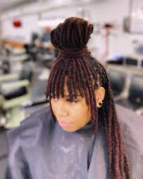 Locsndreds On Instagram Locbangs Comment Below If You Would Try It Locsndreds Repost From Locs Hairstyles Hair Styles Dreadlock Styles