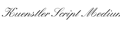 Windows type 1 installer v1.0d.�fon file size: Kuenstler Script Medium Font Fontpalace Com