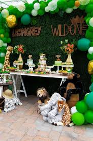 1st Birthday Party Theme Ideas For Boy Wild One Safari Birthday Party Ideas Photo 67 Of 70 Wild Birthday Party Jungle Theme Birthday Party First Birthday Party Themes