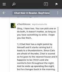 Thunderstorm Chat Noir X Reader Boyfriend Scenarios One Shots Imagines