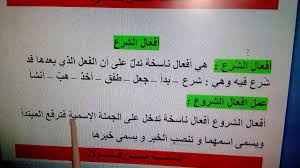 أفعال الشرع اللغة العربية السنة الثالثة متوسط Youtube