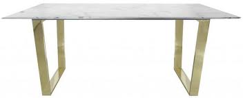 Artificial jazz marble dining table. Casa Padrino Luxury Dining Table White Gold 180 X 90 X H 75 Cm Rectangular Dining Room Table With Synthetic Marble Top And Steel Legs Dining Room Furniture