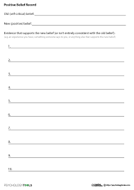 The most common acceptance and commitment material is ceramic. Positive Belief Record Therapy Worksheets Music Therapy Activities Counseling Worksheets